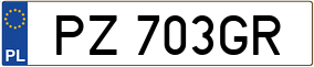 Truck License Plate